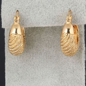 18K Yellow Gold Filled Statement Hoop Earrings